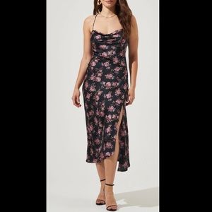 ASTR the Label Gaia Dress NavyPurple Floral Size S